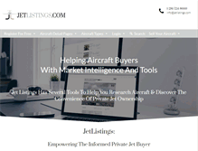 Tablet Screenshot of jetlistings.com